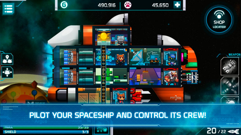 Управляйте своим космическим судном в sci-fi стратегии Panthera Frontier