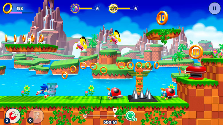 «Sonic Runners Adventure» – новый раннер про суперёжика от Gameloft
