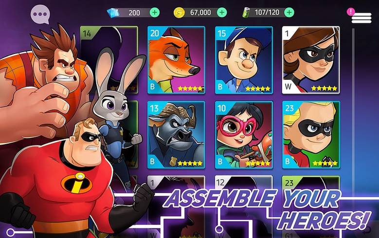 «Disney Heroes: Battle Mode» – создайте команду из героев Disney и Pixar, спасите вселенную от злобного вируса!