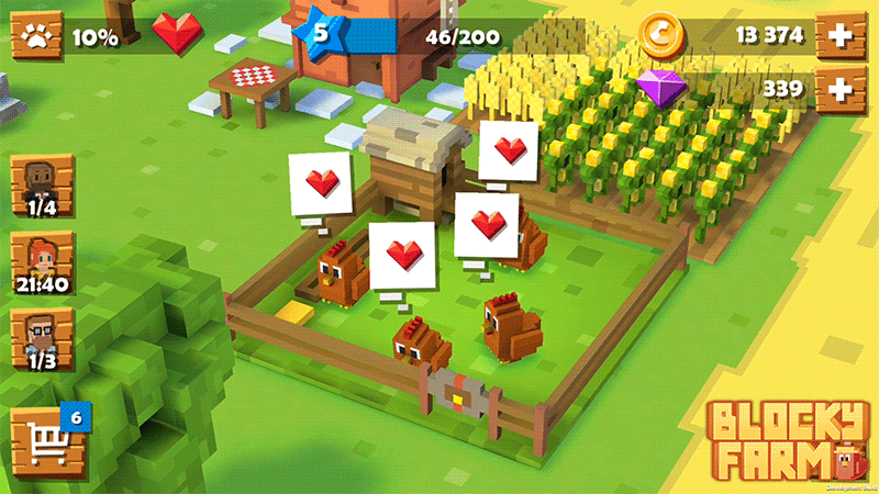 «Blocky Farm» – откройте свою ферму в стиле «Minecraft»
